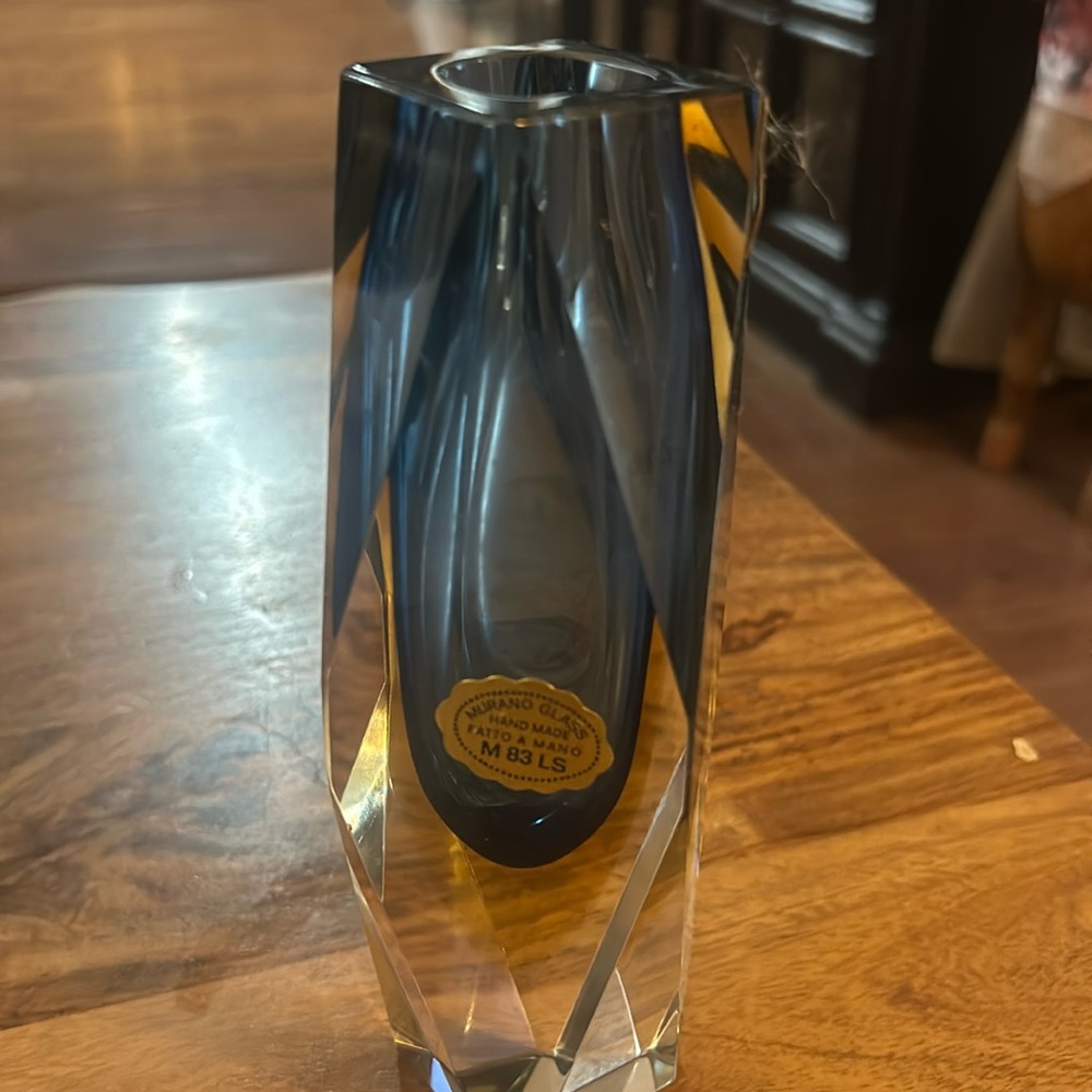Murano glass M83LS fatta a mano/ or vase